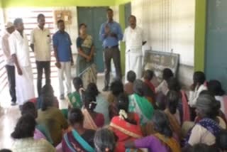 corona awareness program among 100 days workers in nagai