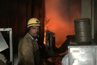 fire in two factories in Jahangirpuri Delhi