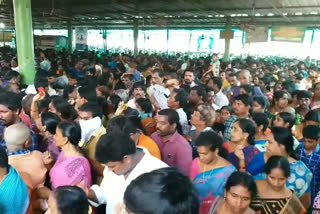 Venkateswara Swamy Temple, which is overflowing with devotees