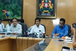 minister sudhakar pressmeet in vidhansoudha