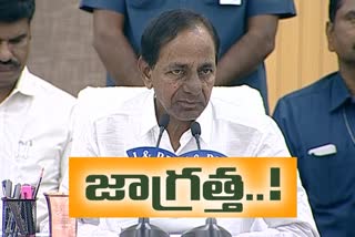 cm kcr fire and warning to social media and media false statments on carona