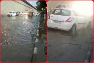 Munirka roads become pond after rain