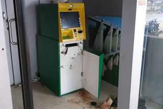 Thieves attempt to steal ATM in Cautuppal