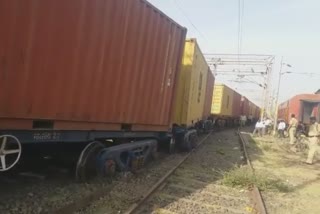 Goods Train's seven bogies misplaced