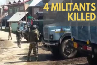 Four militants killed in encounter in J&K's Anantnag