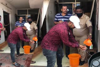 Hand wash initiatives by cuttack badaambadi police