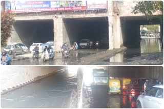 Bridge Prahladpur railway underpass: Dirty water is still accumulated after 24 hours