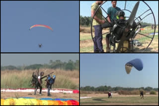 പാലക്കാട്  ഭരതപുഴ  നിള  കൊവിഡ് 19  പാരാഗ്ലൈഡിങ്  PARAGLIDING FOR SAVE NILA