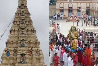 preparation of Madapa Ugadi fair celebration in chamarajanagar