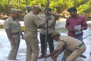 iron pipe fencing build at monkey falls in pollachi