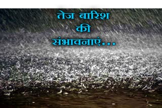 तेज बारिश की संभावना, Chance of heavy rain