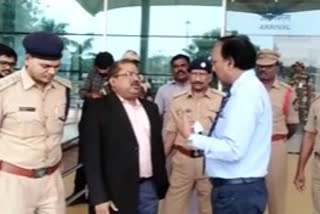 collector inthiyaz visit Vijayawada airport