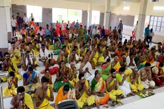 Vishwakarma community made special pooja in Chitradurga