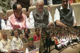 modi among other bjp leaders arrive for parliamentary party meeting