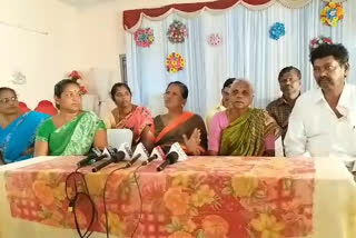 land Victims press meet at kadapa