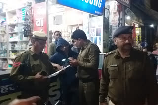 gohana police checking operation at night