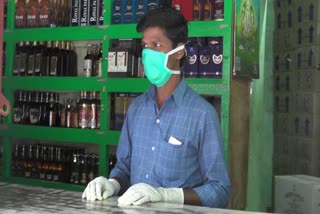 tasmac sellers requested to wear masks and gloves in tanjavur