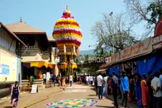 Corona effects: Kolluru mukambika Rathostsava took place in udupi very simply