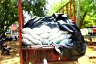50 quintals of black Jaggery seized in Mahabubabad