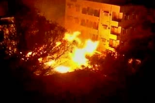 fire accident at home in kavadiguda hyderabad