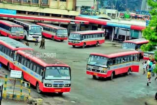 15 KSRTC Bus stopped in Davanagere