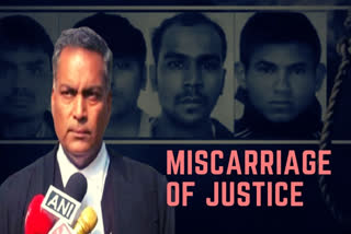 Miscarriage of justice  Nirbhaya case  Nirbhaya convicts  AP Singh  'நிர்பயா வழக்கில் கைதிகளுக்கு நீதி மறுப்பு'- வழக்குரைஞர் ஆதங்கம்  நிர்பயா குற்றவாளிகளின் வழக்குரைஞர் பேட்டி  நிர்பயா பாலியல் வழக்கு, வழக்குரைஞர் ஏபி சிங்  Miscarriage of justice in Nirbhaya case, claimsMiscarriage of justice  Nirbhaya case  Nirbhaya convicts  AP Singh  'நிர்பயா வழக்கில் கைதிகளுக்கு நீதி மறுப்பு'- வழக்குரைஞர் ஆதங்கம்  நிர்பயா குற்றவாளிகளின் வழக்குரைஞர் பேட்டி  நிர்பயா பாலியல் வழக்கு, வழக்குரைஞர் ஏபி சிங்  Miscarriage of justice in Nirbhaya case, claims advocate AP Singh  advocate AP Singh