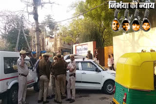 Security at Ravidas camp after nirbhaya Convicts hanged in tihar