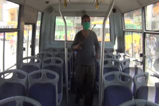 Buses are being sanitized in Chamba