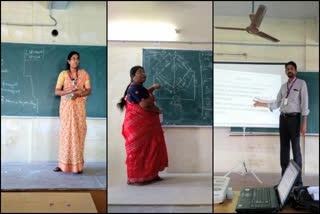 lecturers teach lessons through virtual classes