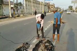 PWD started lighting work in rewari