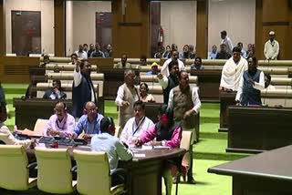 ruckus in jharkhand assembly budget session