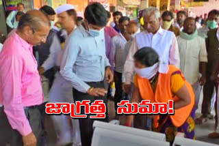 nizamabad district collector visit rtc bus stand