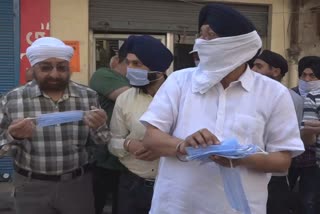 free face mask distributed in jalandhar