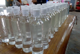 Hand sanitizers manufactured using the rectified spirit handed over by the Excise department