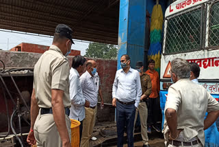 DC surprise inspection of bus stand in charkhi dadri