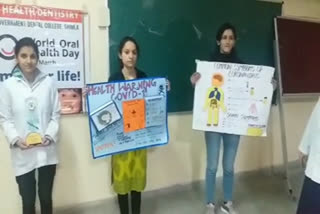 Dental trainees made people aware by making posters
