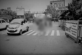 an unknown vehicle hit a women while crossing road in rangareddy district