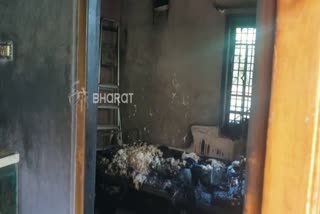 Fire accident in Bellary ಬಳ್ಳಾರಿಯಲ್ಲಿ ಬೆಂಕಿ ಅವಘಡ