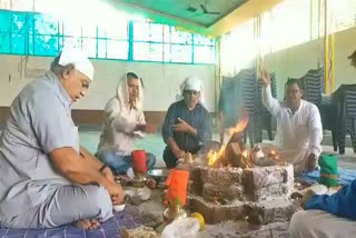 Havan worship for protection from corona virus