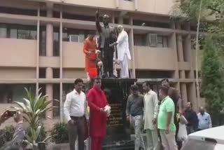 Dr. BR Ambedkar's statue cleared by Shiv Sena