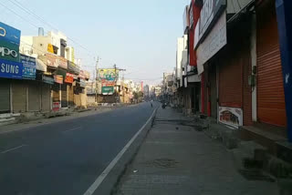 Effect of janta curfew in Gohana since morning