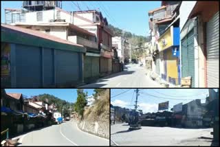 Sanjauli market closed in Shimla