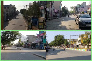 Janata curfew continues at Prodduturu in Kadapa district.