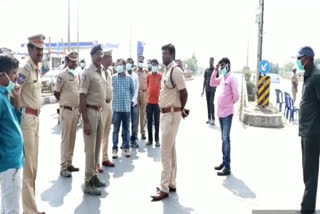 suryapet sp bhaskaran visited ramapuram check post