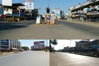 Janatha curfew in Shimoga