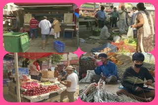 People come out to buy essential goods in Patna