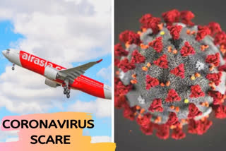 COVID-19  AirAsia flight  coronavirus  ന്യൂഡൽഹി  പൂനെ ഡൽഹി എയർ ഏഷ്യ വിമാനം  കൊവിഡ്  15-732 എയർ ഏഷ്യ വിമാനം