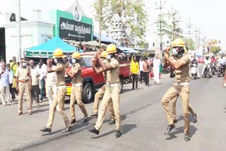 நடனமாடி தீயணைப்புத் துறை விழிப்புணர்வு