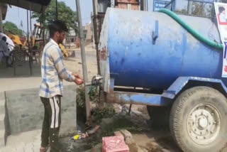 entry in bhimtada village after hand wash