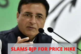 rise in petrol price  congress slams bjp for increase in petrol price  randeep surjewala slams bjp news  randeep surjewala slams bjp for price hike in petrol  petrol price in india  diesel price in india  finance bill 2020  finance bill in lok sabha  excise on crude oil prices  പെട്രോൾ, ഡീസൽ എക്സൈസ് തീരുവ  രൺ‌ദീപ്‌ സിങ് സുർജേവാല  പെട്രോൾ, ഡീസൽ വില